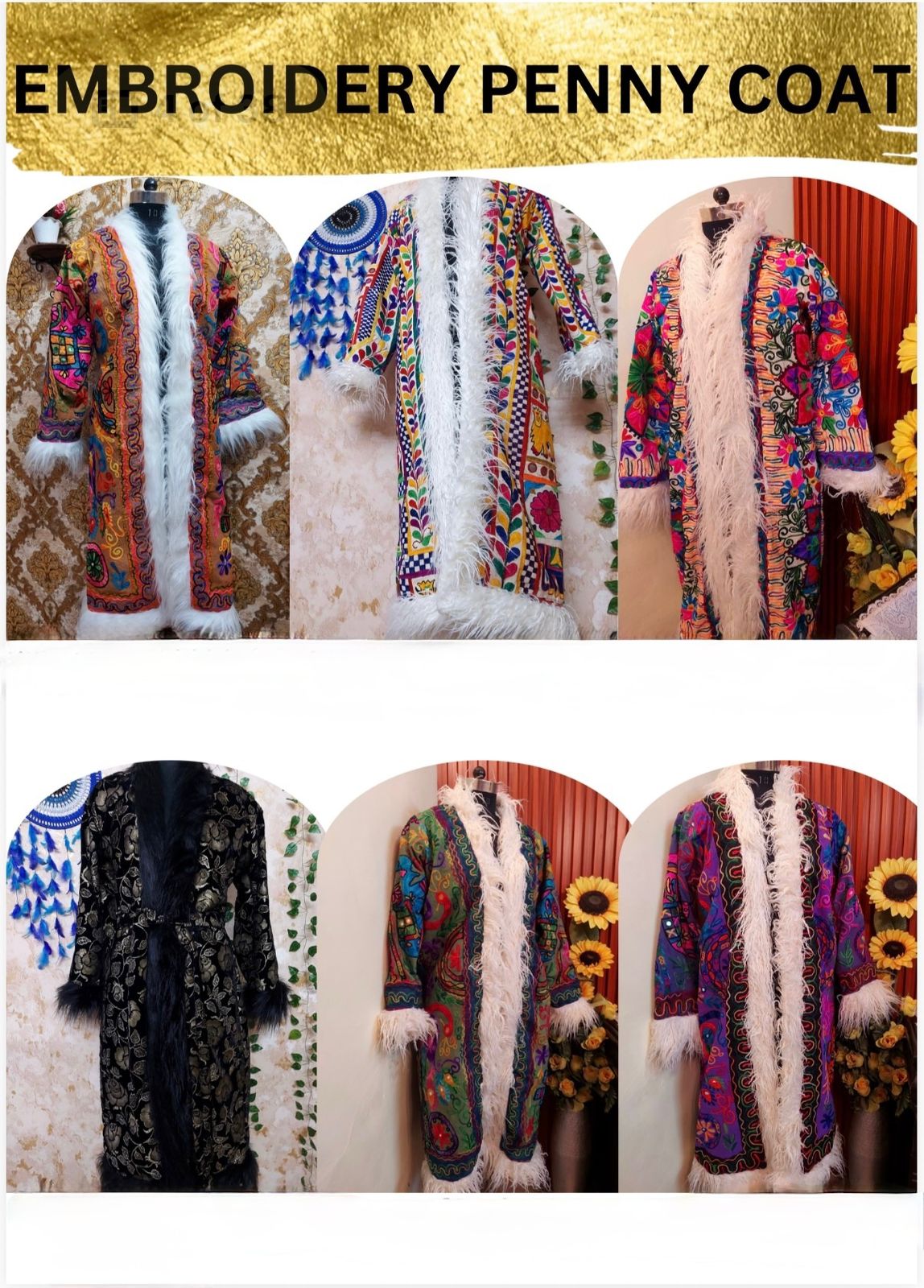 EMBROIDERED AFGHAN COAT