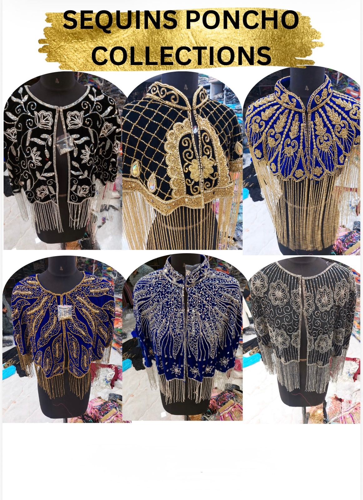 SEQUINS PONCHO COLLECTIONS