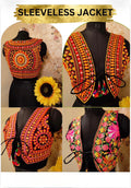 SLEEVELESS EMBROIDERED JACKET