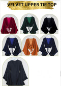 VELVET UPPER TIE TOP