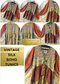 VINTAGE SILK BOHO TUNICS