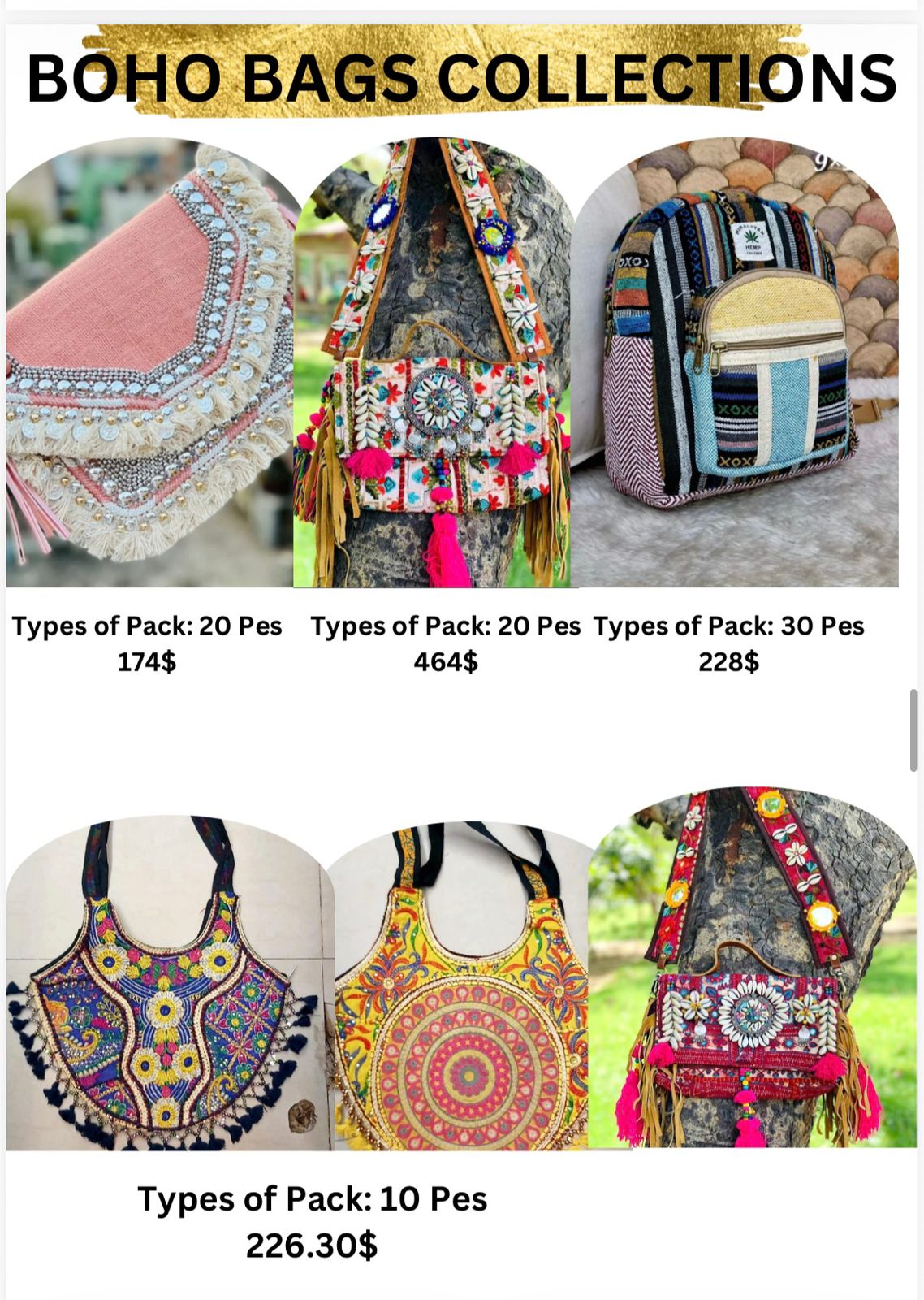 BOHO BAGS COLLECTIONS