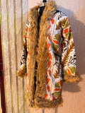 Vintage Kantha Suzani Fur Hoodie Coat, kantha Hoodie jacket, kantha Jacket, Vintage kantha Coat, Festival Coat,