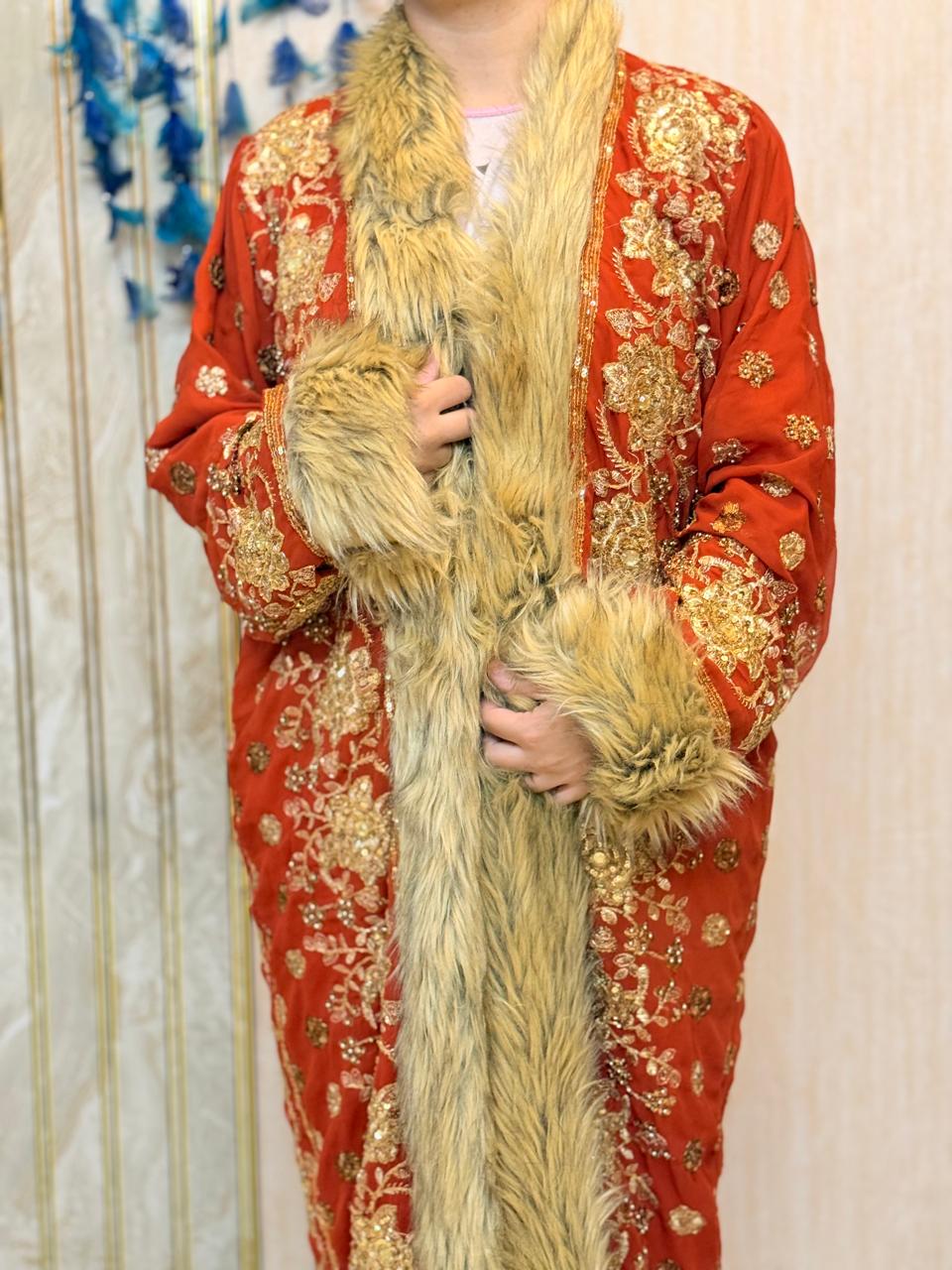 Vintage Embellished long coat, goddess Coat, festival Coat, sequins Coat, Winter Coat, Upcycled silk embellished coat