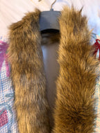 Vintage kantha Suzani Fur Waistcoat