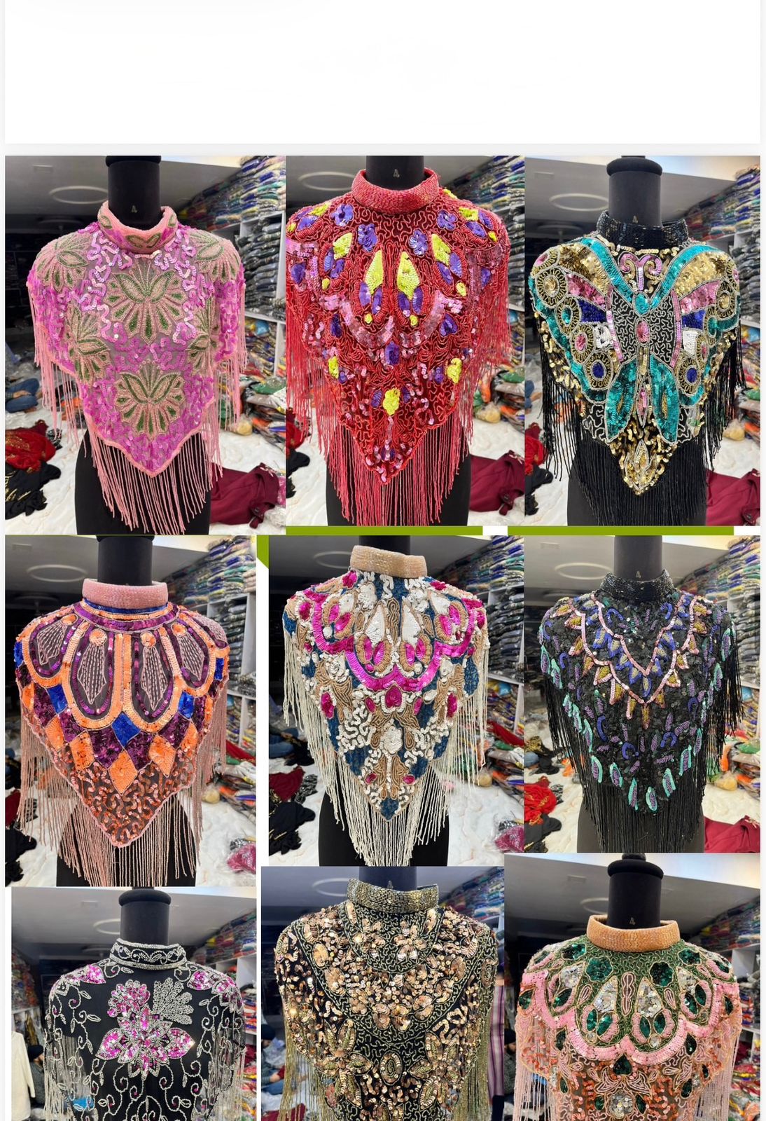 SEQUINS PONCHO COLLECTIONS